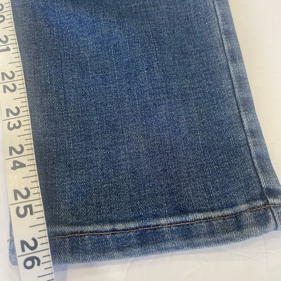 J. Jill Blue Denim Authentic Fit Slim Ankle Jeans Womens Mid-Rise Size 4P - Picture 9 of 14